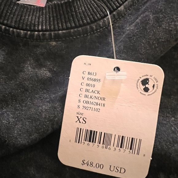 Free People Black Crop Top NWT - Picture 5 of 5